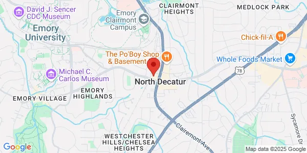 Map of 2062 N Decatur Rd Decatur, GA 30033
