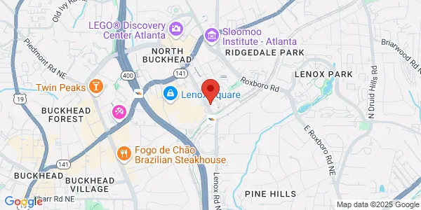 Map of 3355 Lenox Rd NE Ste 750 Atlanta, GA 30326