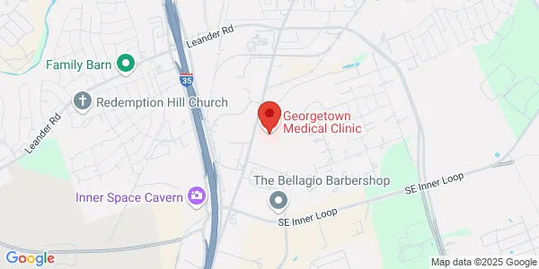 Map of 3201 S Austin Ave Ste 105 Georgetown, TX 78626