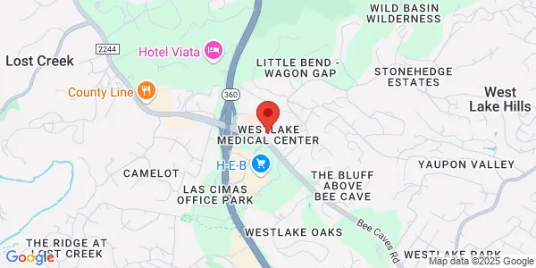 Map of 5656 Bee Caves Rd Bldg H, Ste 200 Austin, TX 78746