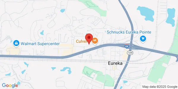 Map of 1 Hilltop Village Center Dr Eureka, MO 63025