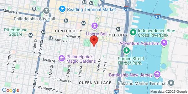 Map of 233 S 6th St Unit C-2 Philadelphia, PA 19106