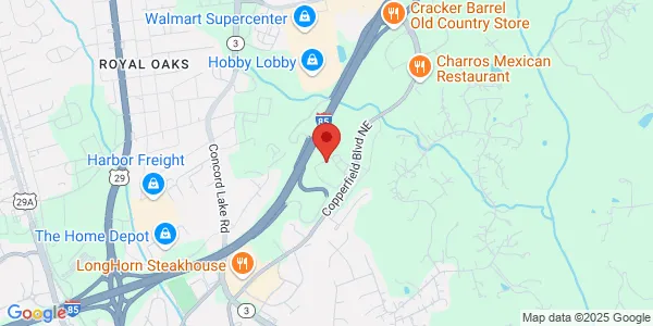 Map of 1085 NE Gateway Ct Ste 200 Carolinas HealthCare System Concord, NC 28025