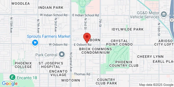 Map of 300 E Osborn Rd Ste 102 Phoenix, AZ 85012