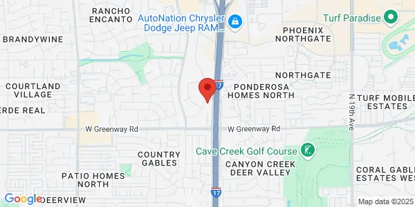 Map of 15601 N 28th Ave Ste 100 Phoenix, AZ 85053