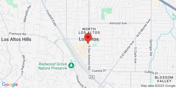 Map of 111 Main St Los Altos, CA 94022