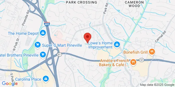 Map of 10035 Park Cedar Dr Charlotte, NC 28210