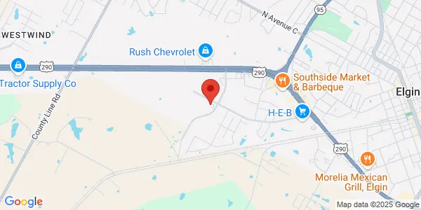 Map of 200 Roy Rivers Rd Elgin, TX 78621