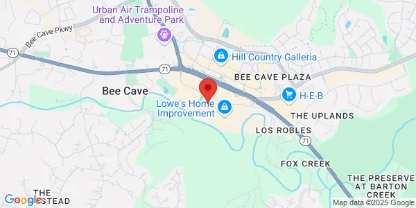 Map of 12801 Shops Pkwy Ste 400 Bee Cave, TX 78738