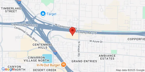 Map of 7280 W Azure Dr Ste 110 Las Vegas, NV 89130