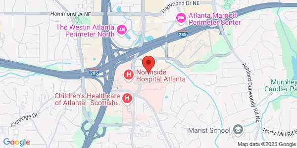 Map of 5673 Peachtree Dunwoody Rd Ste 330 Atlanta, GA 30342
