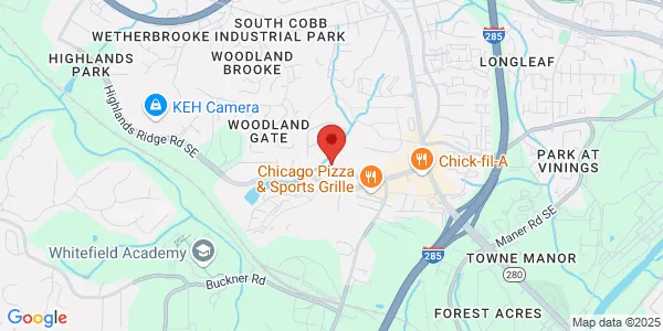 Map of 3670 Highlands Pkwy SE Smyrna, GA 30082