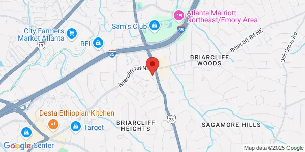Map of 2738 Clairmont Rd NE Atlanta, GA 30329
