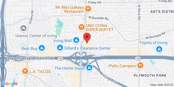 Map of 3401 W Airport Fwy Ste 101 Irving, TX 75062