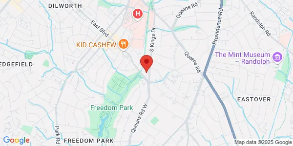 Map of 1350 S Kings Dr Charlotte, NC 28207