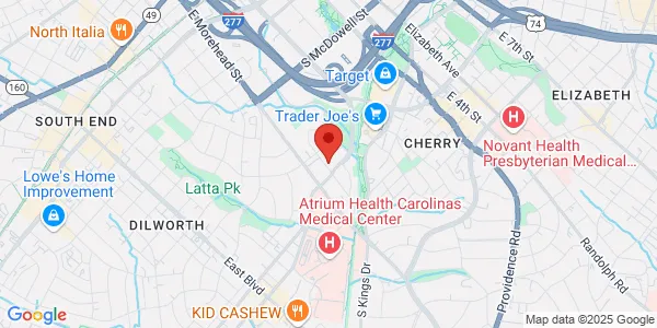 Map of 1225 Harding Pl Ste 1100 Charlotte, NC 28204