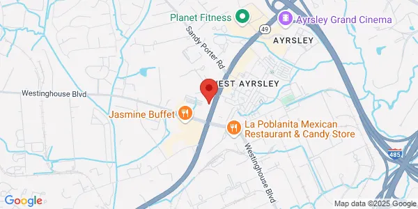 Map of 9332 S Tryon St Charlotte, NC 28273