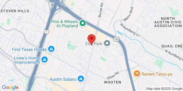 Map of 8620 Burnet Rd Ste 400 Austin, TX 78757