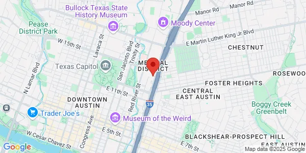 Map of 1400 N Ih 35 Austin, TX 78701
