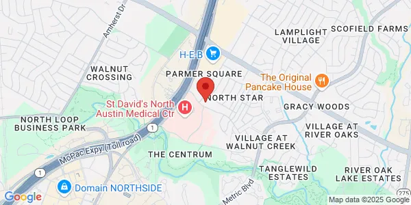 Map of 2400 Cedar Bend Dr Austin, TX 78758
