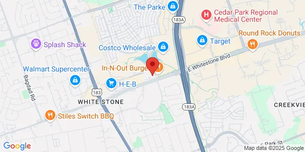 Map of 801 East Whitestone Blvd Bldg C Cedar Park, TX 78613