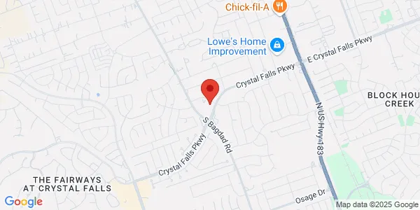 Map of 901 Crystal Falls Pkwy Ste 103 Leander, TX 78641