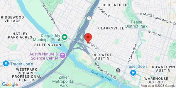Map of 1717 W 6th St Austin, TX 78703