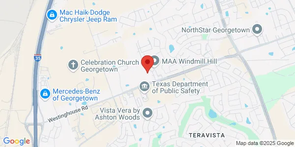 Map of 1502 Blue Ridge Dr Ste 201 Georgetown, TX 78726