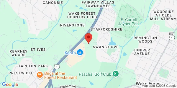 Map of 1001 Stadium Dr Ste 108 Wake Forest, NC 27587