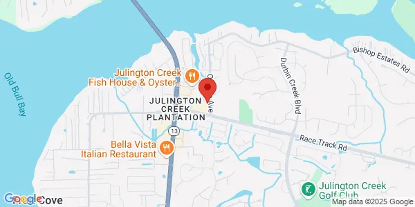 Map of 1633 Race Track Rd Ste 101 Jacksonville, FL 32259