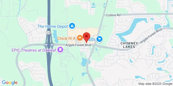 Map of 9580 Applecross Rd Ste 106 Jacksonville, FL 32222