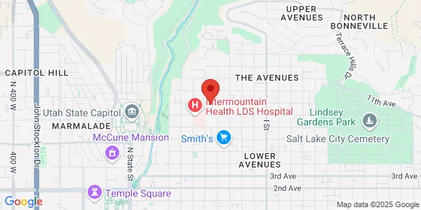 Map of 370 9th Ave #205 Salt Lake City, UT 84103