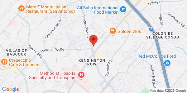 Map of 8632 Fredericksburg Rd Ste 132 San Antonio, TX 78240
