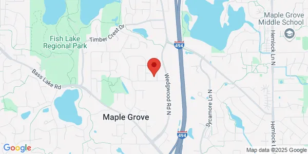 Map of 6705 Wedgwood Ct N Maple Grove, MN 55311