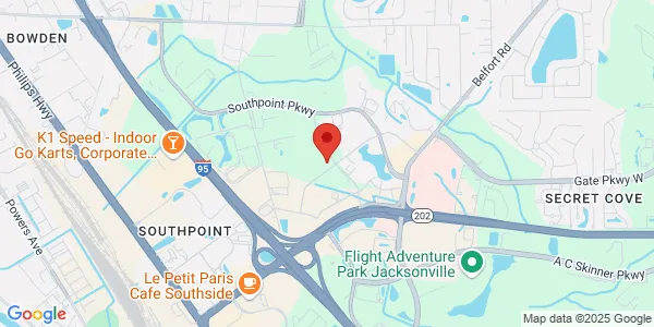 Map of 6821 Southpoint Dr N Studio 102 Jacksonville, FL 32216