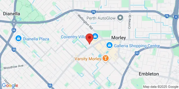 Map of 47 Russell St Morley Western Australia 6062 Australia