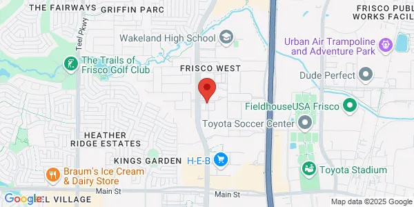 Map of 4645 Wyndham Ln Ste 250 B Frisco, TX 75034