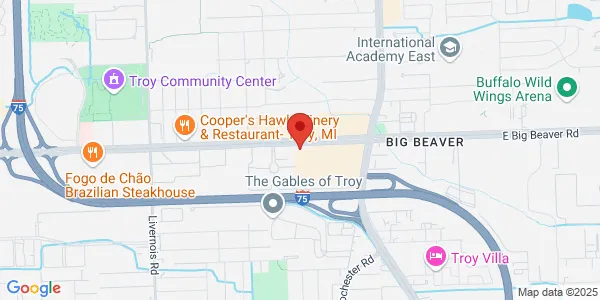 Map of 650 E Big Beaver Ste E Troy, MI 48083