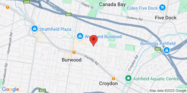 Map of 2 Boronia Ave Burwood New South Wales 2134 Australia