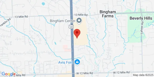 Map of 30100 Telegraph Rd Ste 479 Bingham Farms, MI 48025