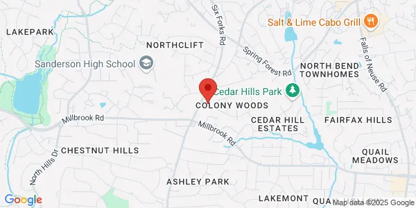 Map of 5640 Six Forks Rd Ste 201 Raleigh, NC 27609
