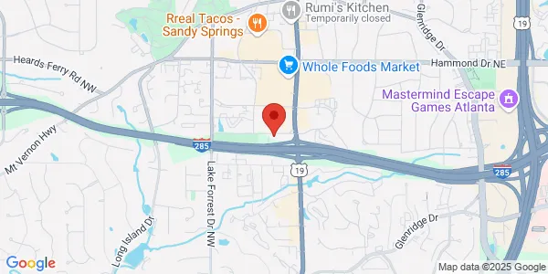 Map of 185 Allen Rd NE Ste 150 Atlanta, GA 30328