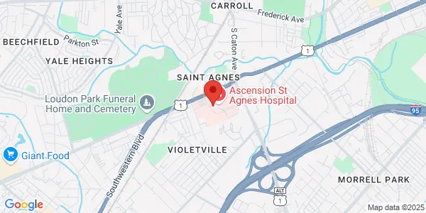 Map of 900 S Caton Ave Baltimore, MD 21229