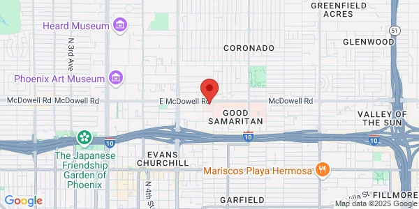 Map of 925 E McDowell Rd Fl 2 Phoenix, AZ 85006