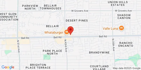Map of 4232 West Bell Rd Ste C1 Phoenix, AZ 85308