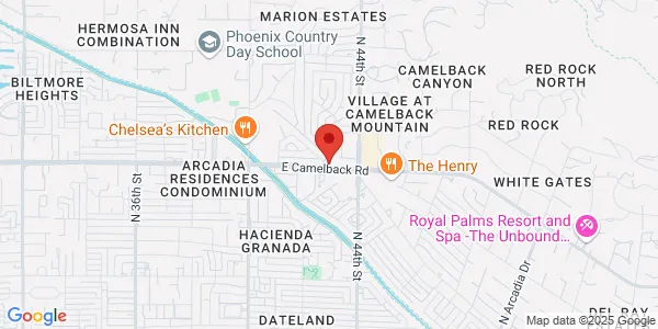Map of 4200 E Camelback Rd Ste 106 Phoenix, AZ 85018