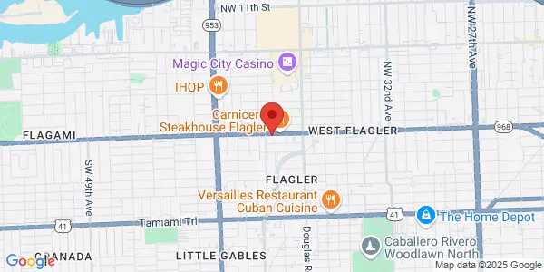 Map of 3850 W Flagler St Miami, FL 33134