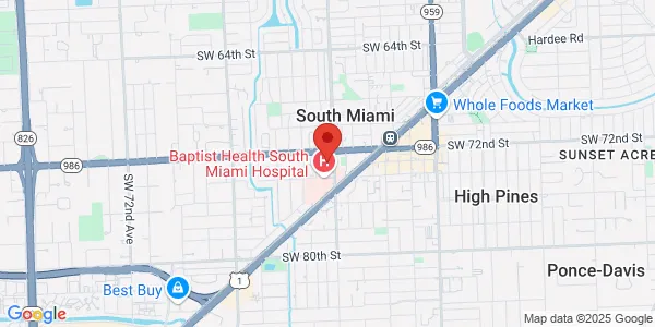 Map of 6200 SW 72nd St Ste 601 Miami, FL 33143
