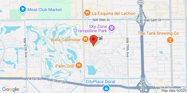 Map of 8400 NW 53rd St Ste F-104 Doral, FL 33166