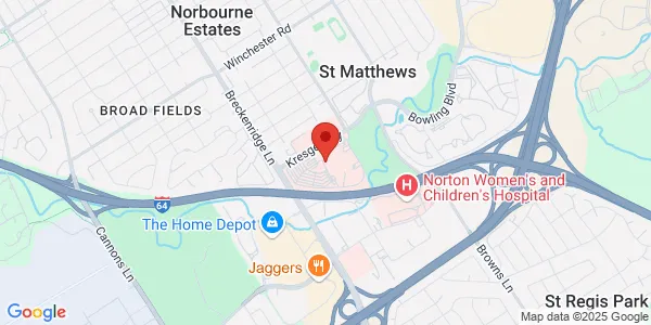 Map of 4000 Kresge Way Louisville, KY 40207